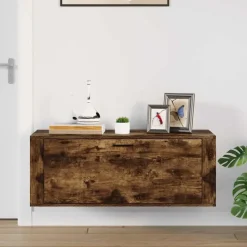 vidaXL - Wandschoenenkast - Bruin - Bewerkt hout