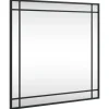 vidaXL - Wandspiegel - Zwart - IJzer - 60 x 60 cm