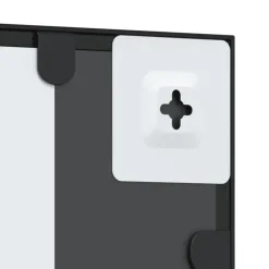 vidaXL - Wandspiegel - Zwart - IJzer - 60 x 60 cm