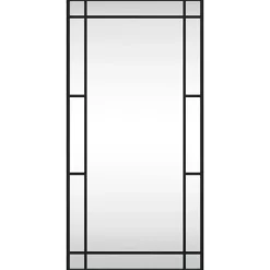 vidaXL - Wandspiegel - Zwart - IJzer - 40 x 80 cm