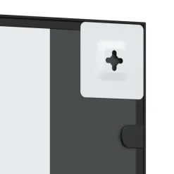 vidaXL - Wandspiegel - Zwart - IJzer - 40 x 80 cm