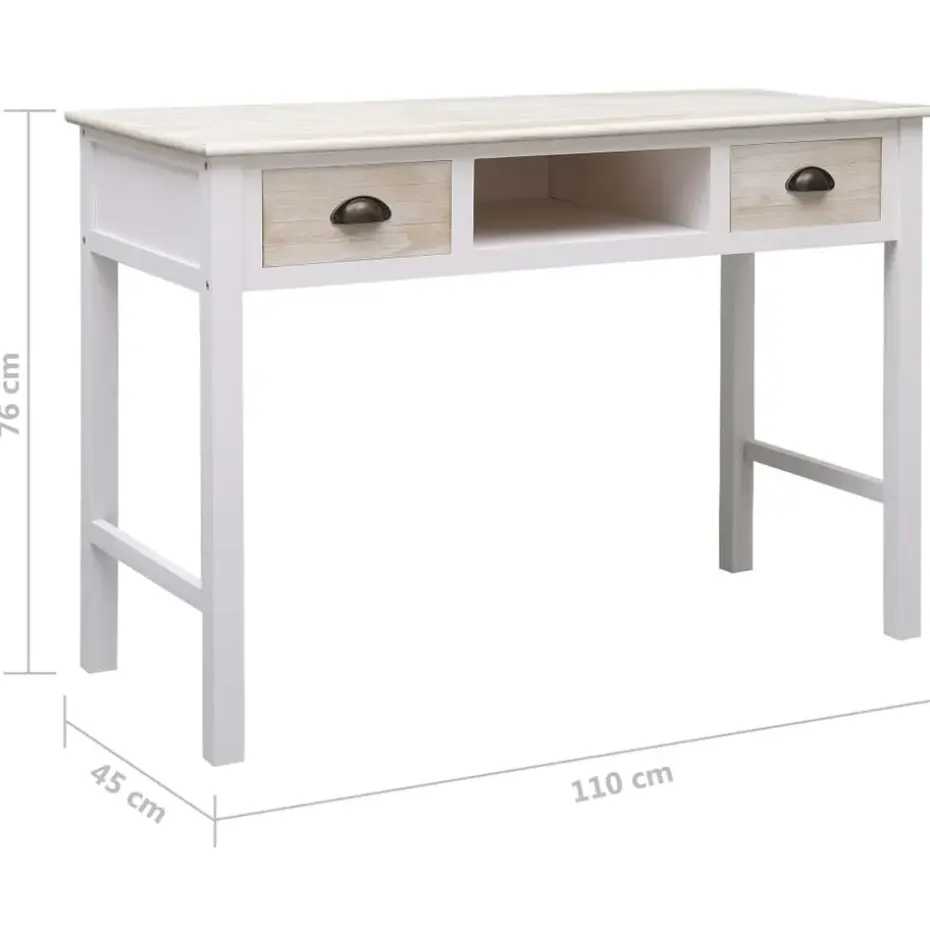 vidaXL - Wandtafel - Bruin - Hout