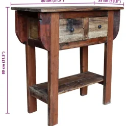 vidaXL - Wandtafel - Bruin - Hout