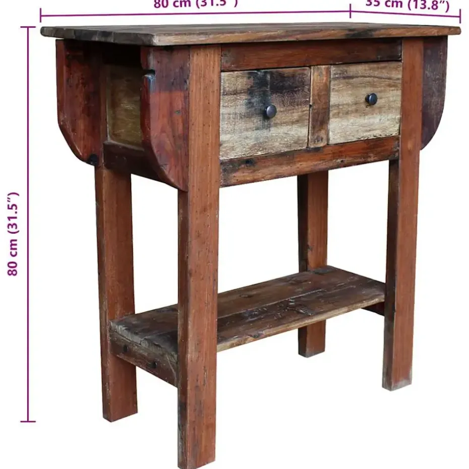 vidaXL - Wandtafel - Bruin - Hout