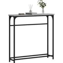 vidaXL - Wandtafel - Grijs sonoma eiken - Bewerkt hout - 75x19.5x75 cm