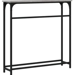 vidaXL - Wandtafel - Grijs sonoma eiken - Bewerkt hout - 75x19.5x75 cm