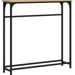 vidaXL - Wandtafel - Sonoma eiken - Bewerkt hout - 75x19.5x75 cm