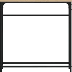 vidaXL - Wandtafel - Sonoma eiken - Bewerkt hout - 75x19.5x75 cm