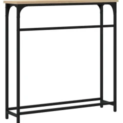 vidaXL - Wandtafel - Sonoma eiken - Bewerkt hout - 75x19.5x75 cm