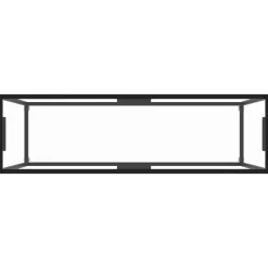 vidaXL - Wandtafel - Transparent - Glas - 120 x 35 x 75 cm