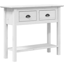 vidaXL - Wandtafel - Wit - Grenenhout