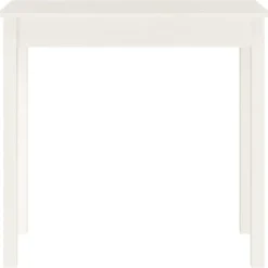 vidaXL - Wandtafel - Wit - Massief grenenhout - 80x40x75 cm