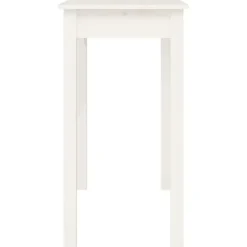 vidaXL - Wandtafel - Wit - Massief grenenhout - 80x40x75 cm