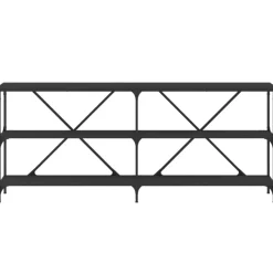 vidaXL - Wandtafel - Zwart - Bewerkt hout