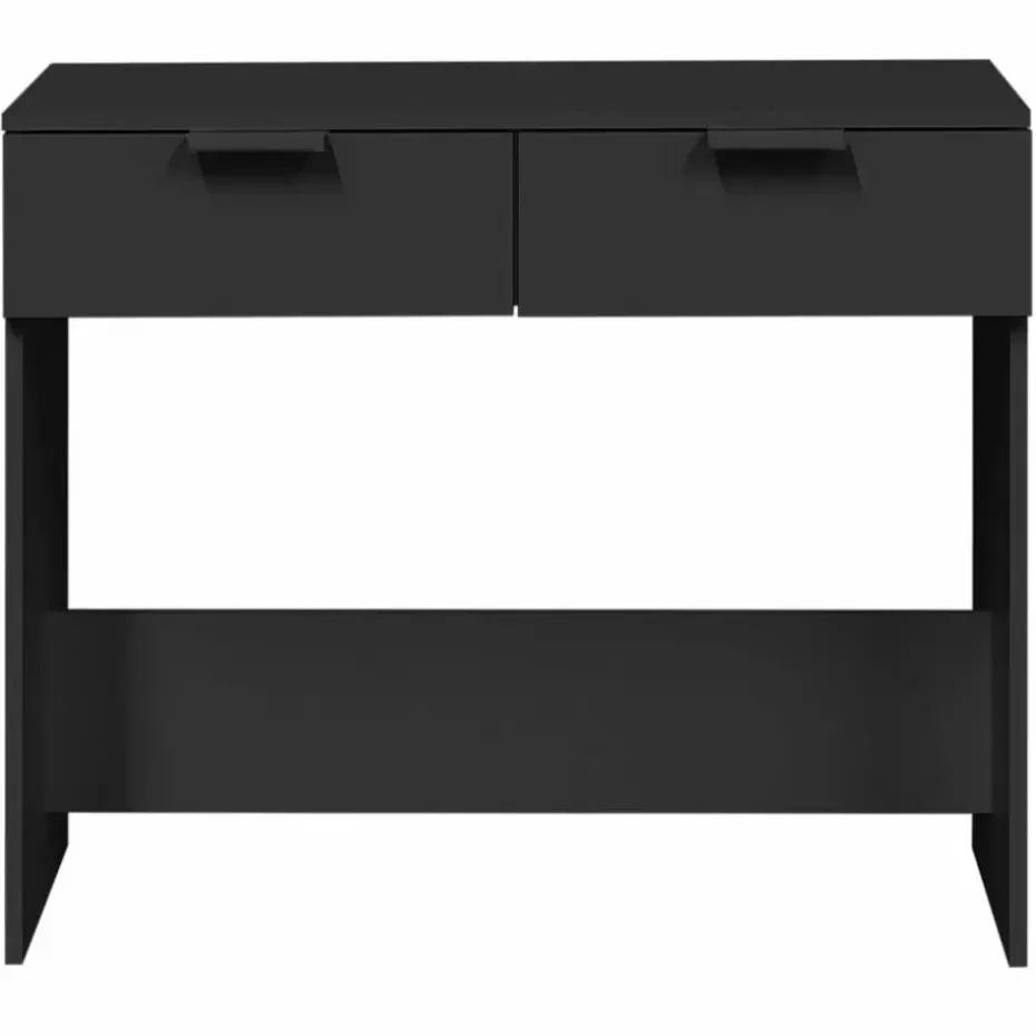 vidaXL - Wandtafel - Zwart - Bewerkt hout