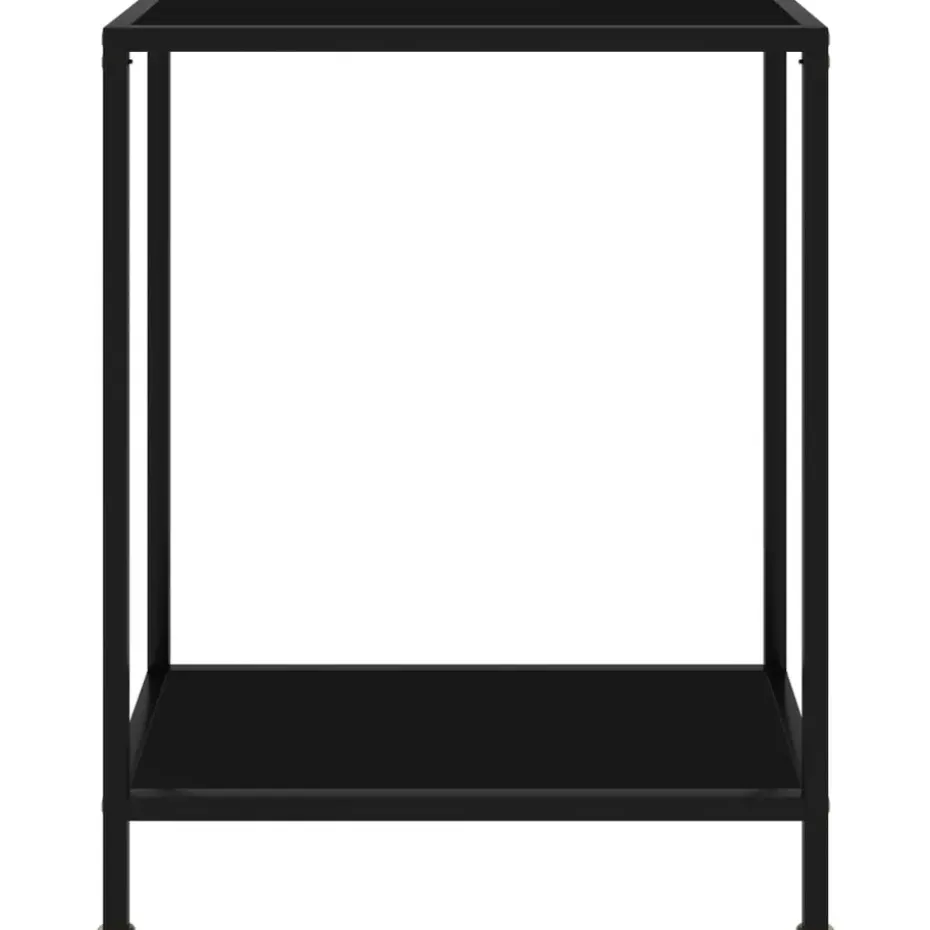 vidaXL - Wandtafel - Zwart - Glas - 60 x 35 x 75 cm