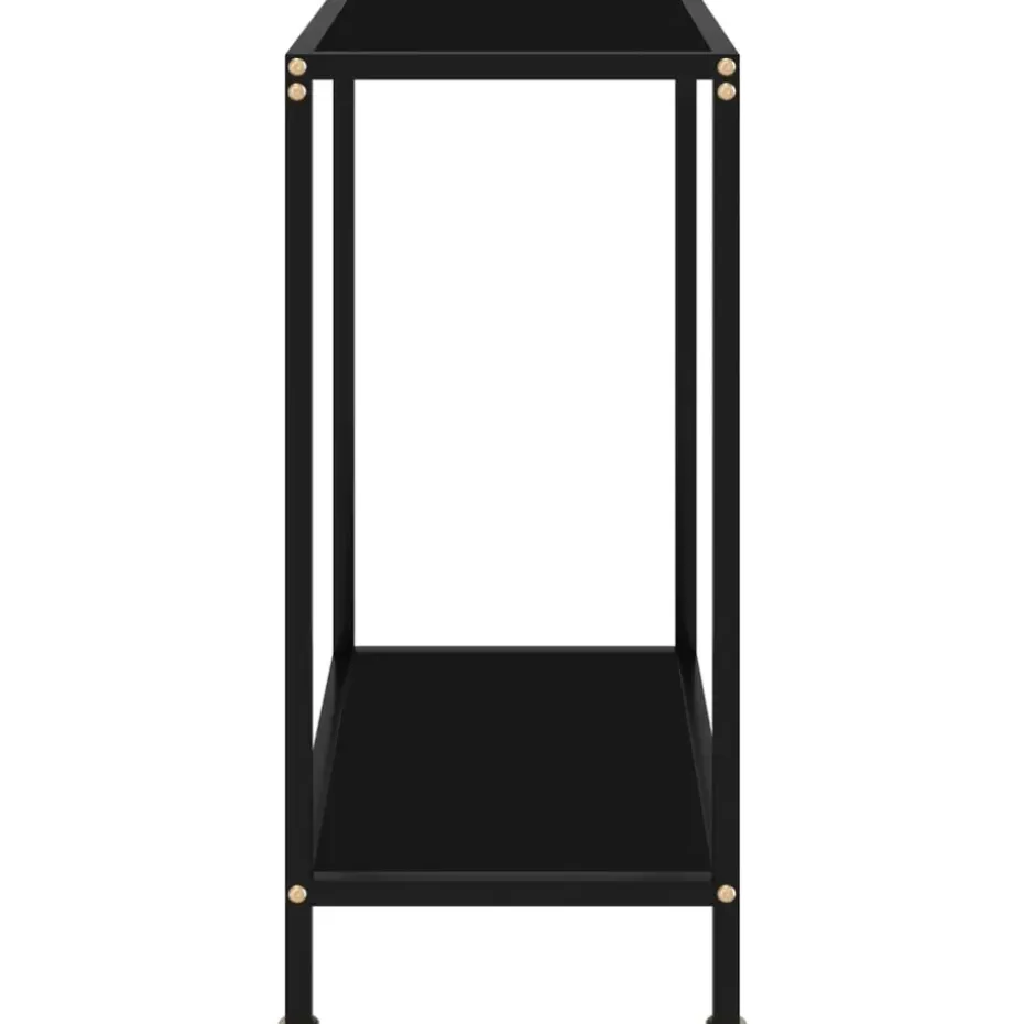 vidaXL - Wandtafel - Zwart - Glas - 60 x 35 x 75 cm