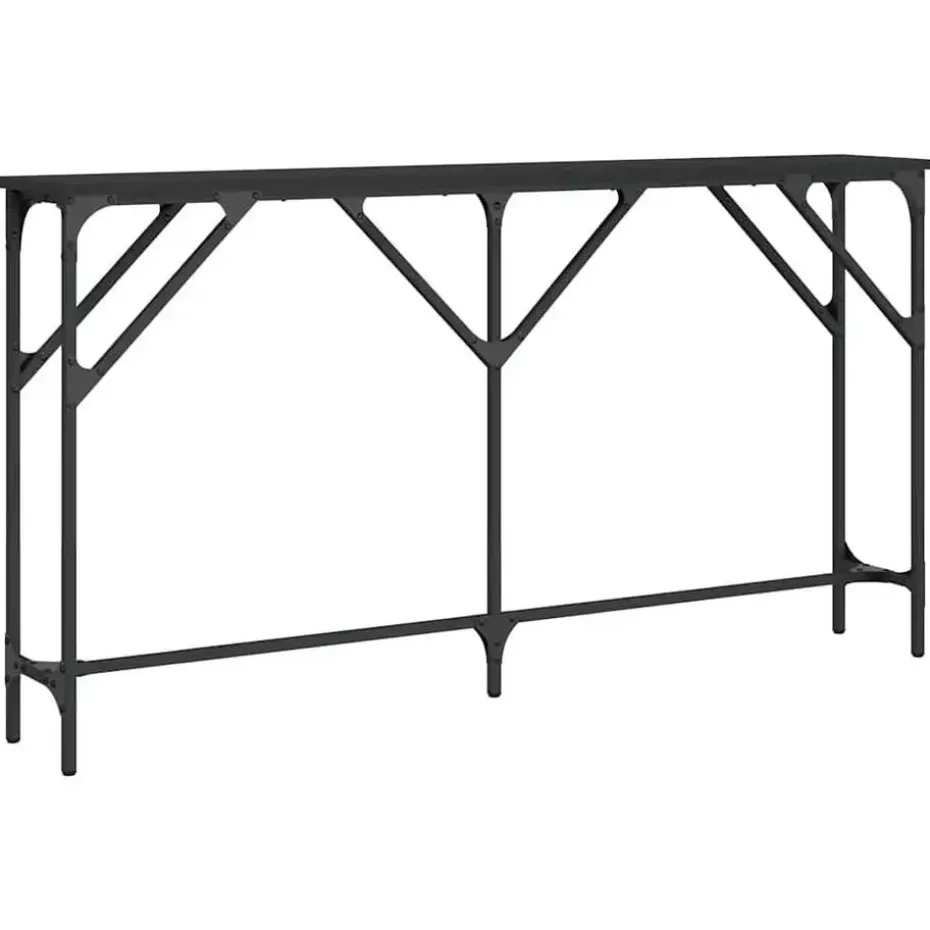 vidaXL - Wandtafel - Zwart - Bewerkt hout