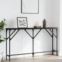 vidaXL - Wandtafel - Zwart - Bewerkt hout