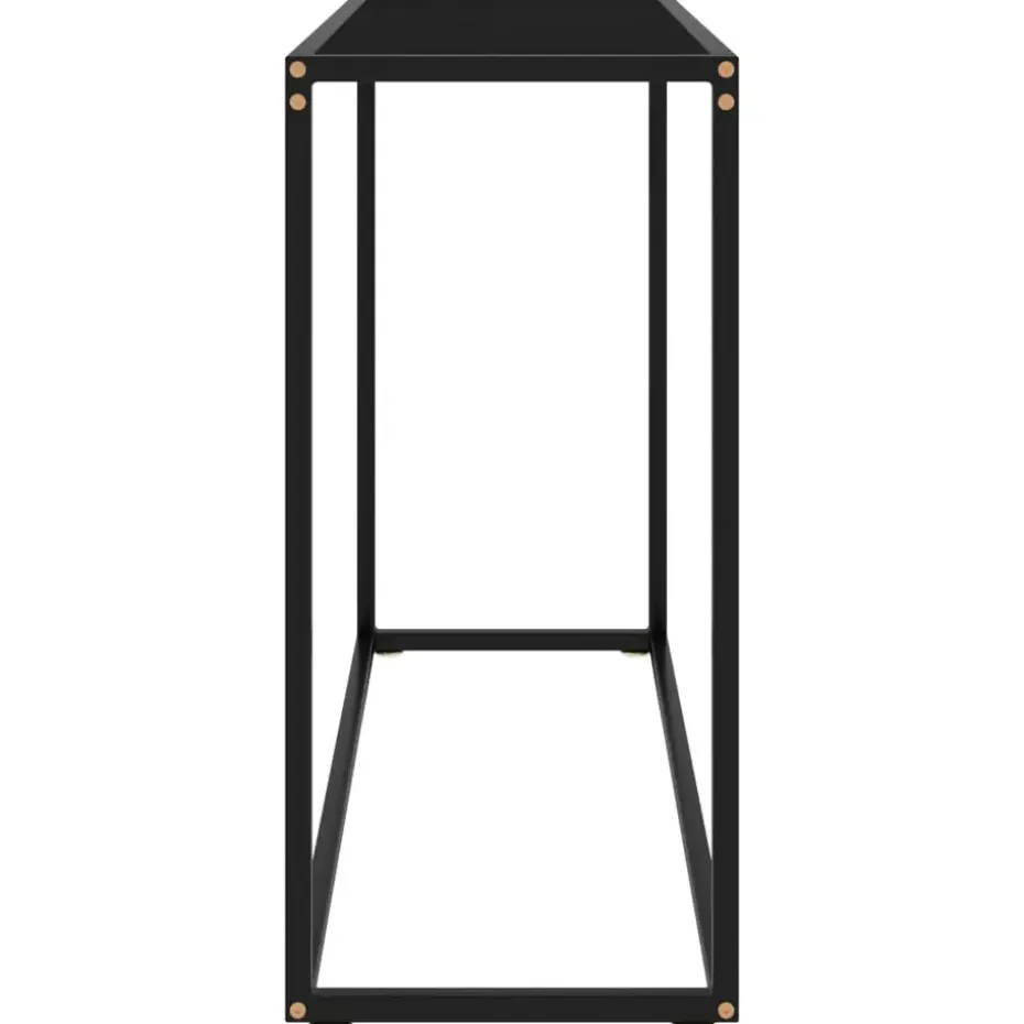 vidaXL - Wandtafel - Zwart - Glas - 100 x 35 x 75 cm