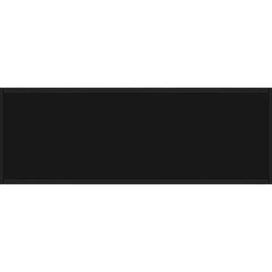 vidaXL - Wandtafel - Zwart - Glas - 100 x 35 x 75 cm