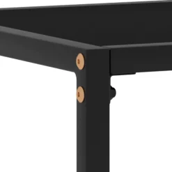 vidaXL - Wandtafel - Zwart - Glas - 100 x 35 x 75 cm