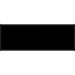 vidaXL - Wandtafel - Zwart - Glas - 100 x 35 x 75 cm