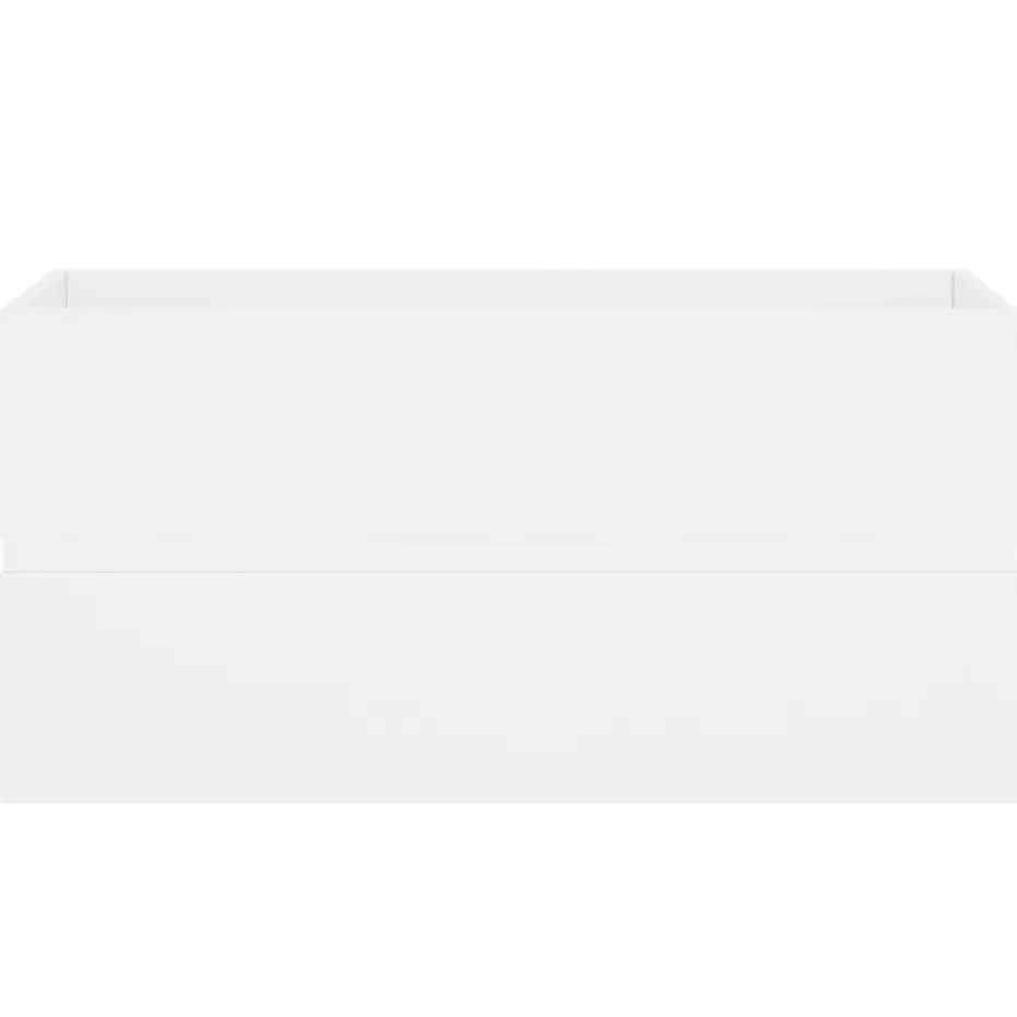 vidaXL - Wastafelkast - Wit - Bewerkt hout - 90 x 38.5 x 45 cm