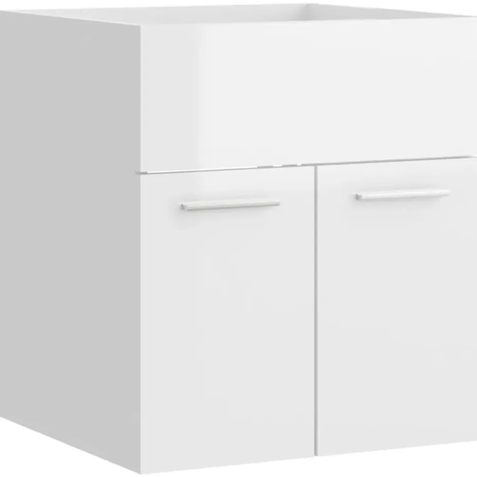 vidaXL - Wastafelkast - Wit - Bewerkt hout - 41 x 38.5 x 46 cm