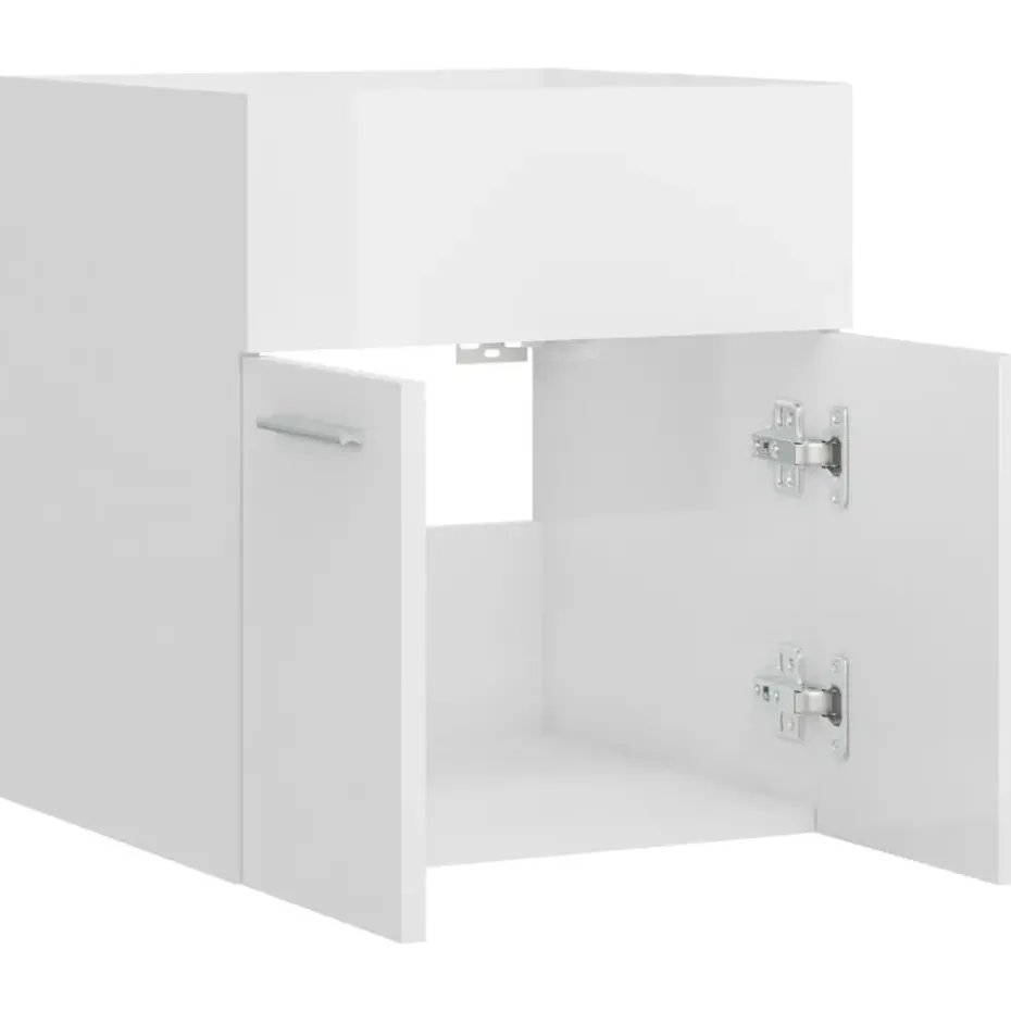 vidaXL - Wastafelkast - Wit - Bewerkt hout - 41 x 38.5 x 46 cm