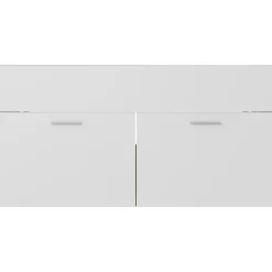 vidaXL - Wastafelkast - Wit - Bewerkt hout - 90 x 38.5 x 46 cm