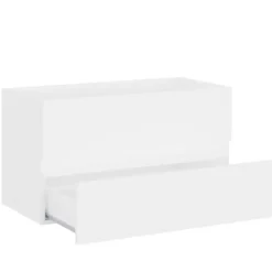 vidaXL - Wastafelkast - Wit - Bewerkt hout - 80 x 38.5 x 45 cm