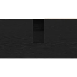 vidaXL - Wastafelonderkast met 1 deur 2 lades - Zwart eiken - Hout - 65x33x60 cm