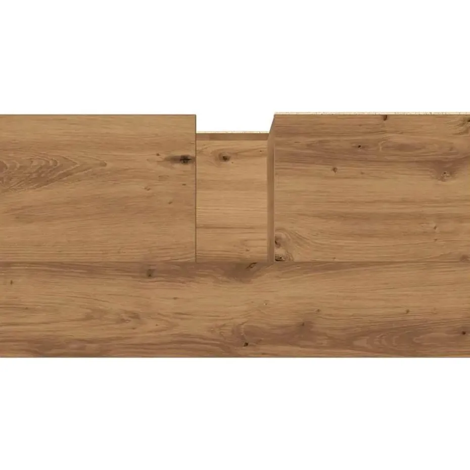 vidaXL - Wastafelonderkast - 1 deur 2 lades - Artisanaal eiken - 65x33x60 cm