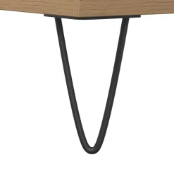 vidaXL - Wastafelonderkast - 1 deur 4 lades - Bewerkt hout - 80x33x60 cm