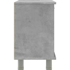 vidaXL - Wastafelonderkast met 1 deur 6 vakken - Betongrijs spaanplaat - 60 cm