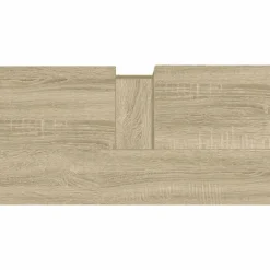 vidaXL - Wastafelonderkast - 1 deur 2 lades - Sonoma eiken - Hout - 65x33x60 cm