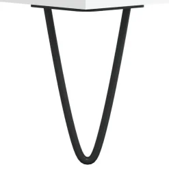 vidaXL - Wastafelonderkast met 2 lades - Wit - Hout en ijzer - 65x33x60 cm