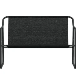 vidaXL - 2-zits Tuinbank met kussen antracietkleurig - staal - 110x70x74 cm