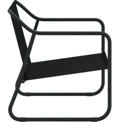 vidaXL - 2-zits Tuinbank met kussen antracietkleurig - staal - 110x70x74 cm