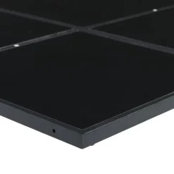 vidaXL - 4-zits Tuinset wit kussens - Inklapbaar - Zwart PE rattan - 110x107 cm