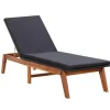 vidaXL - Zonnebed - Zwart - Poly rattan