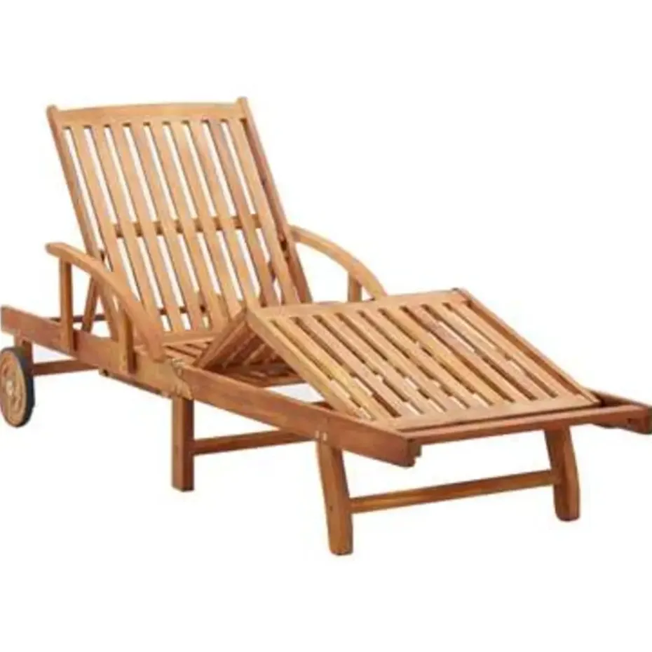 vidaXL - Zonnestoel - Bruin - Acaciahout