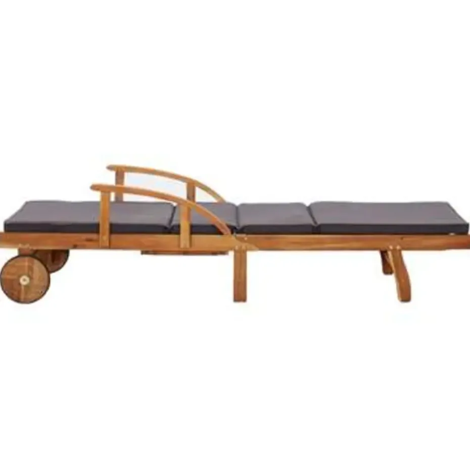 vidaXL - Zonnestoel - Bruin - Acaciahout