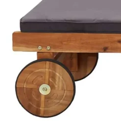 vidaXL - Zonnestoel - Bruin - Acaciahout