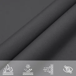 vidaXL - Zonnezeil - Antraciet - 2.5 x 4.5 m