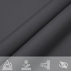 vidaXL - Zonnezeil - Antraciet - 4.5 x 4.5 x 4.5 m