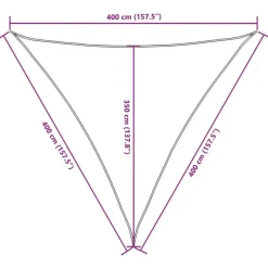 vidaXL - Zonnezeil - Antraciet - 4 x 4 x 4 m