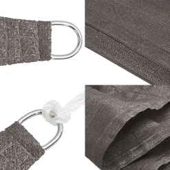 vidaXL - Zonnezeil - Antraciet - 3.6 x 3.6 x 3.6 m