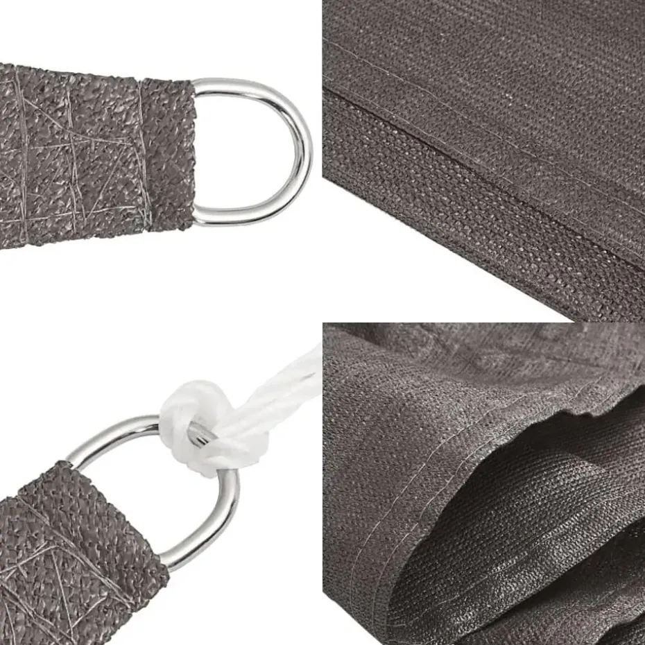 vidaXL - Zonnezeil - Antraciet - 3.6 x 3.6 m